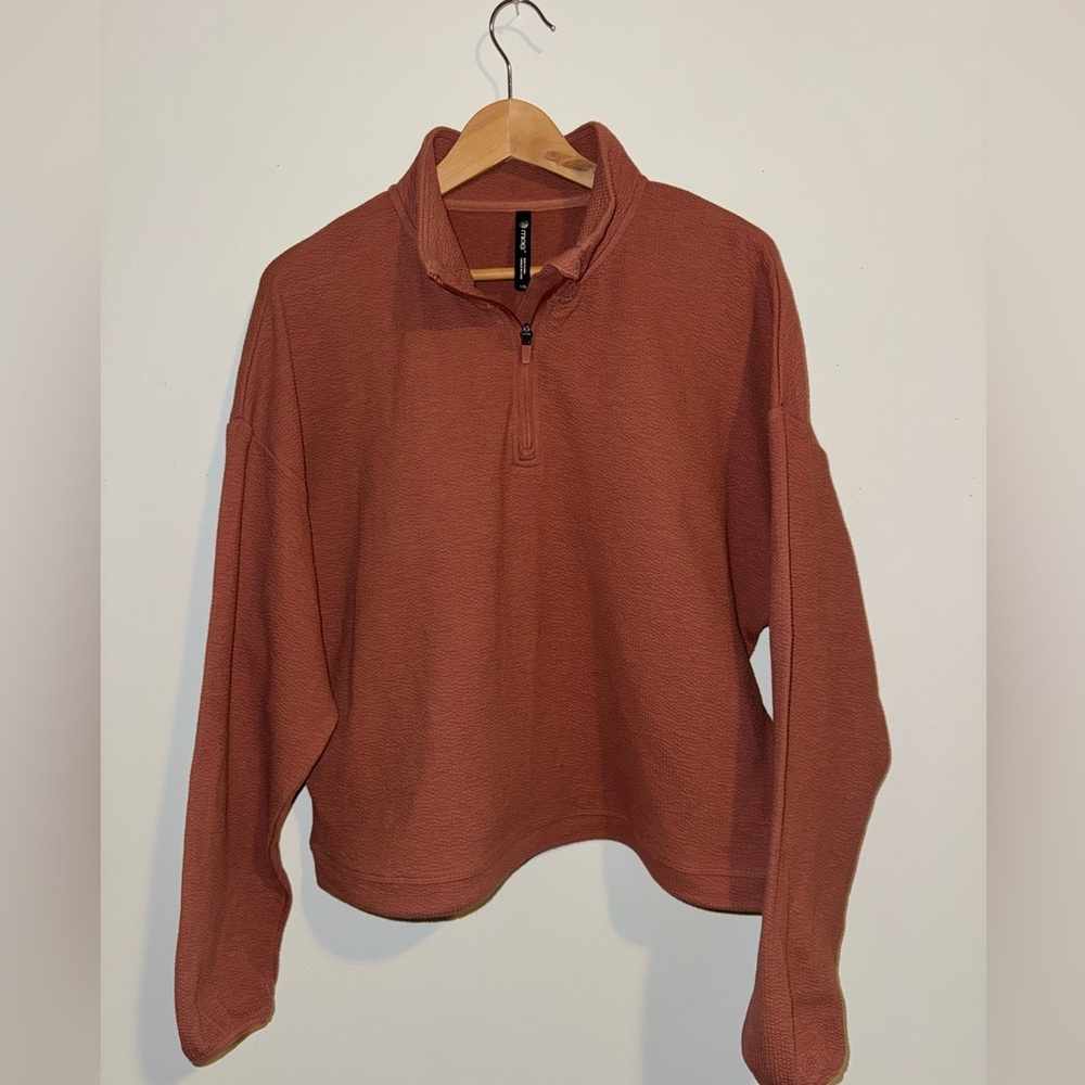 MPG Rust Half-Zip Sweatshirt
